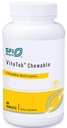 Klaire Labs SFI Health VitaTab Chewable - 子供のための24バイタル栄養素とマルチビタミン - 大人、天然チェリーオレンジ味、人工色、味、または保存料なし(60錠)