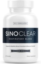 SinoClear Lung Detox&Sinusの圧力救助の補足(60の帽子): きれいで、自然な鼻のDecongestant、Sinusの救助、及びLungの清潔なブレンド- NAC、Andrographis、及びThymeの葉- GMOフリー及び米国で作られる