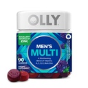 OLLYメンズマルチビタミンGummy、ビタミンA、C、D、E、B、亜鉛、ブラックベリー味、45日の供給 - 90カウント