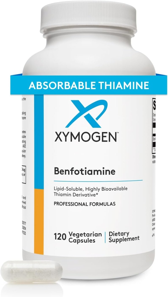 XYMOGENのBenfotiamine 300mg - Metabolic、Nerve +管の健康(120のカプセル)を支える高いBioavailable Thiamine B1の補足の派生物的