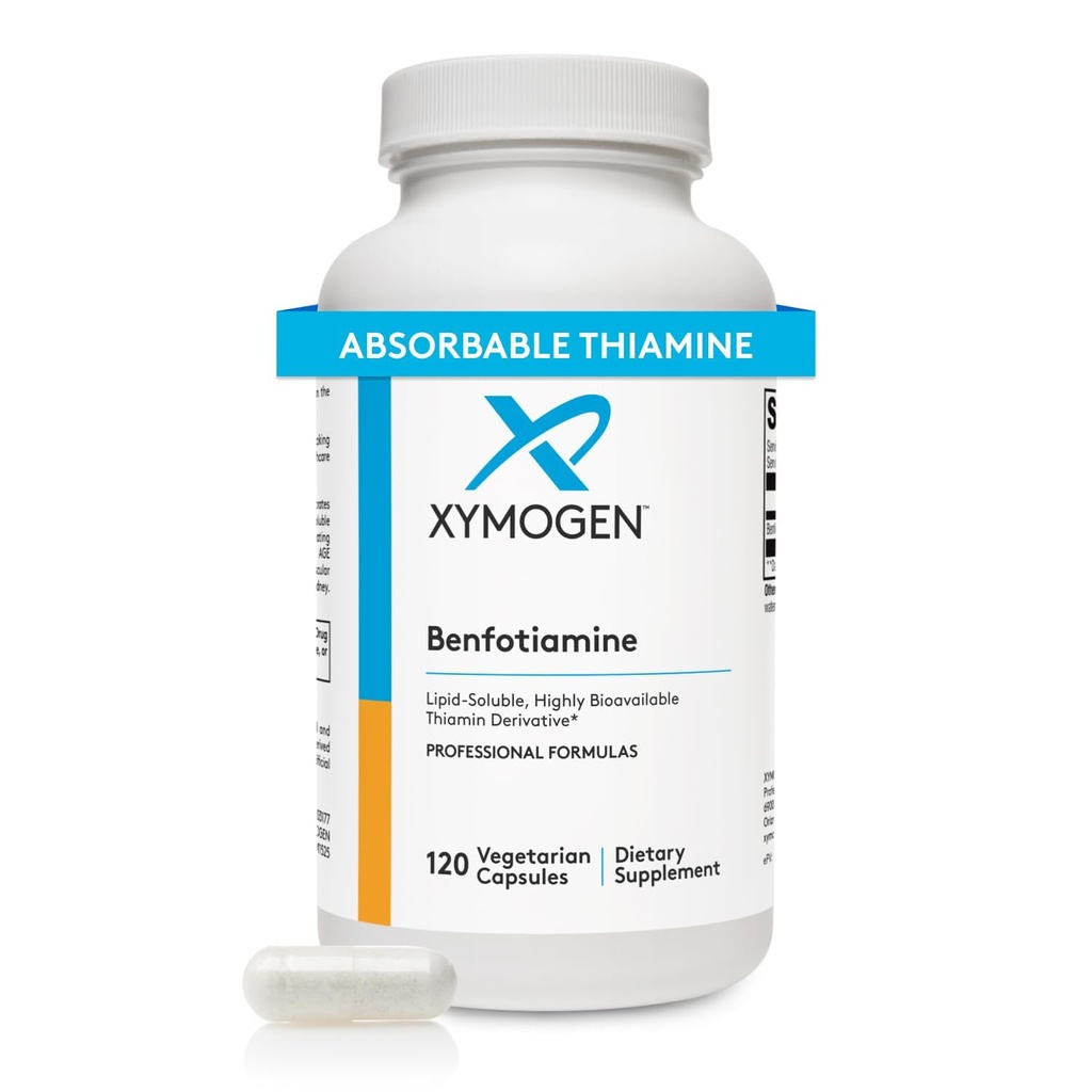 XYMOGENのBenfotiamine 300mg - Metabolic、Nerve +管の健康(120のカプセル)を支える高いBioavailable Thiamine B1の補足の派生物的