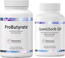 Tesseract Gut & Immuneサポートバンドル - ProButyrate 600mg & QuerciSorb Quercetin 400mg、120 + 90カプセル、Hypoallergenic、Gastrointestinal&Imme Health