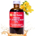 Em's Herbals Fresh St. John's Wort Oil - 米国で収穫されたワイルド、Nerve Discomfort、皮膚の噴火、傷のケア、傷、ストレッチマーク - 皮膚、顔、体、髪、マッサージオイル(4 Oz)