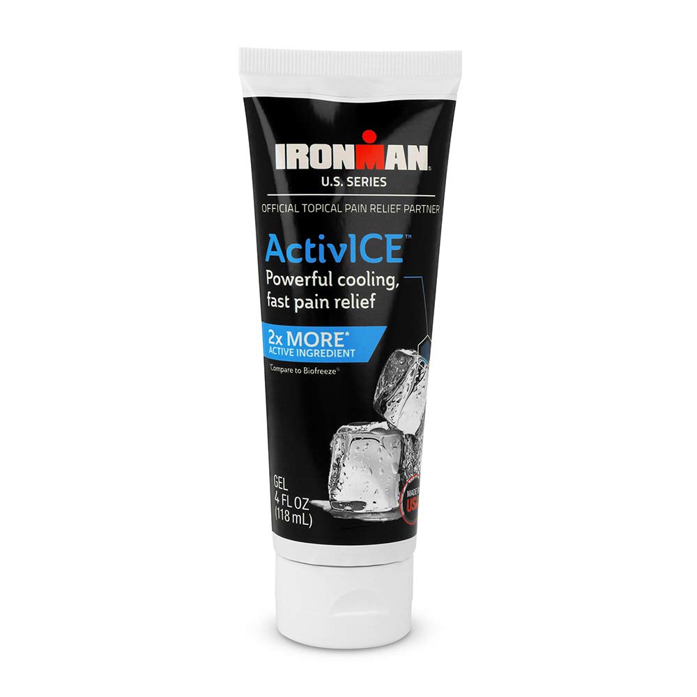 Curad IRONMAN ActivICE の Topical の冷却のゲル、関節炎、接合箇所、筋肉、背部及びボディ エース及び苦痛、4 oz (1 の計算)のための痛みの軽減