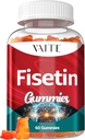 Fisetinは500mg - ガミーの補足、細胞の健康サポートのための強力な酸化防止のブレンドを補います - ビーガン及びフラボノイド及び植物のエキス、ブースト認知機能、60のガミー