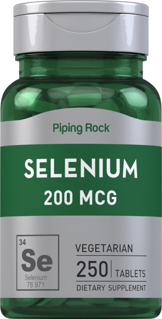 パイピングロックセレン 200mcg | 250錠 | ベジタリアン・非GMO・グルテンフリー対応商品