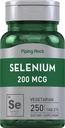 パイピングロックセレン 200mcg | 250錠 | ベジタリアン・非GMO・グルテンフリー対応商品