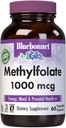BlueBonnet Nutrition Methylfolate 1000 mcg, for Energy, Mood, and Prenatal Health*, Non-GMO, Vegan, Kosher Certified, Gluten-Free, 60 Vegetable Capsules, 60 Servings
