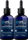 ライフエクステンション 高速活性液体メラトニン(Citrus-Vanilla)、2液量オンス(2パック)