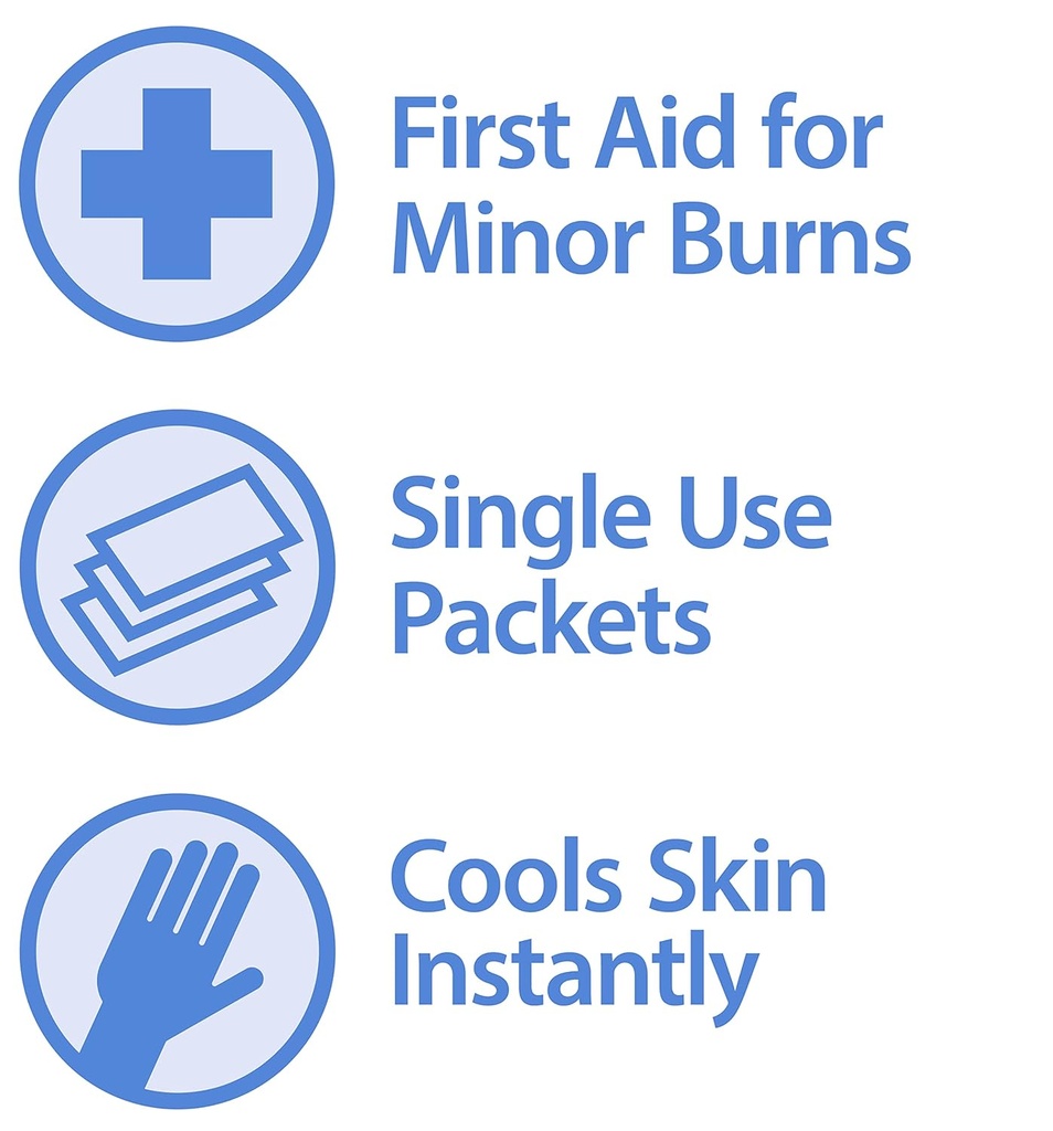Globe First Aid Burn Gel with Aloe 0.9g Packets, (Box of 144) マイナーバーンズの一時的な救済のための高度なファーストエイドゲル, カット, そして、Scrapes