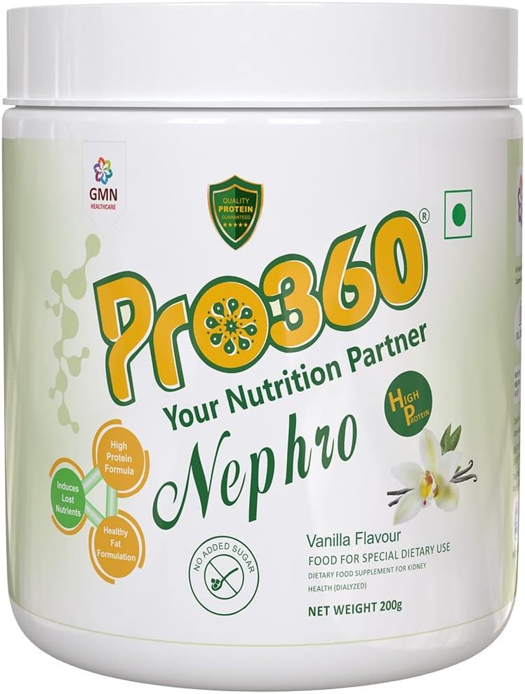 腎の健康のためのNepta Nephroの蛋白質の透析の心配の栄養物の補足の粉L-カルニチン–無添加の砂糖、バニラの味200g