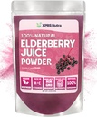XPRS Nutraのエルダーベリー ジュースの粉-Elderberryの粉の有機性フルーツ ジュースの組合せ-ビタミンAおよびCの豊富な粉にされたエルダーベリーの補足(4oz)