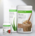 トリオコンボHERBALIFEフォーミュラ1ヘルシー栄養シェイクミックス(カフェラテ780g) - ハーブアロエ濃縮ピント(オリジナル473ml) - ハーブティーコンセントレート(オリジナル102g)