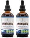 Tribe Bloodrootアルコールフリーのチンキ抽出物、レスポンシブルファームブラッドルート(Sanguinaria Canadensis)乾燥ルート(2x4 fl oz)の秘密