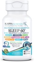 KAPPA NUTRITION 睡眠 60, 睡眠補助剤, 60 mg の Melatonin, 60 日の供給, ビーガンカプセル形成非習慣 より簡単な就寝時間のための天然成分, ハーブサプリメント, バレリアンルート, チャモミール非GMO