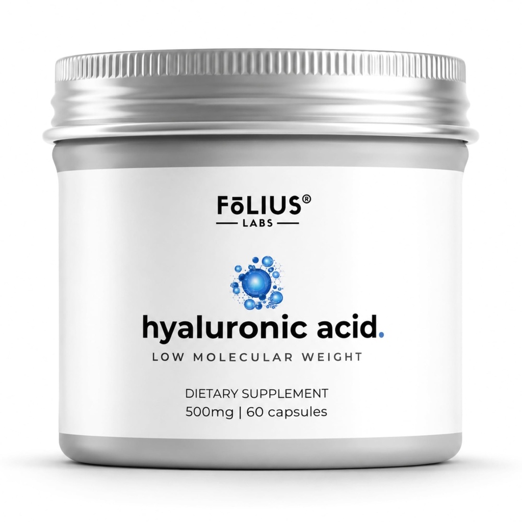超高い純度のHyaluronicの酸は500mg - 95%ナトリウムのHyaluronate -高度に浄化され、Bioavailable -低い分子量-非GMO発酵- 60のカプセル---------------------