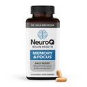 NeuroQ の記憶及び焦点 | 神経科医の Dr. Dale Bredesen の公式 | 認知の Decline のすべての 4 つの原因に対処して下さい | 銀杏 ビルバオ、Phosphatidylserine、Gotu Kola、コーヒー フルーツ、ターメリック及びプロポリス