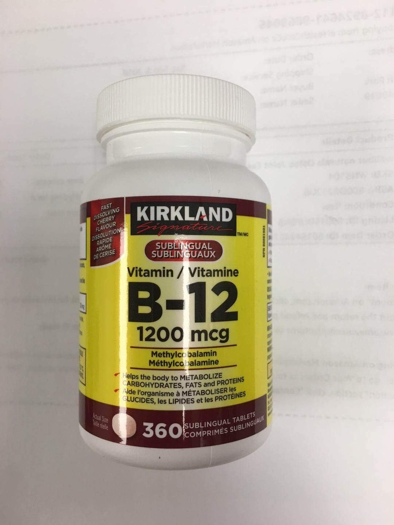 キタクランドシグネチャービタミンB12、1200mcg、360錠