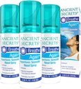 ANCIENT SECRETS Saline Nasal Spray - Breath Again Hypertonic Seawater Nasal Spray, Allergy & Sinusリリーフ, 鼻の混雑保湿剤, 3.38 Fl Oz (パック 3)