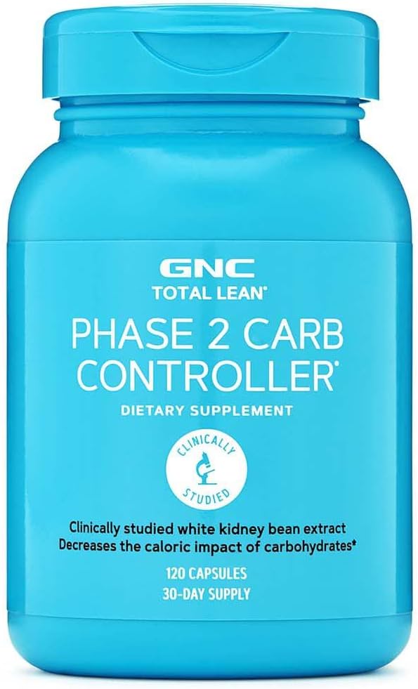 GNC の合計の傾きフェーズ 2 の Carb のコントローラー、炭水化物、120 カプセルからの Calorie の影響をDecreases