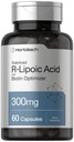ホルバハチ安定R-リポ酸300mg | 60カプセル | ビオチンオプティマイザ付 | 非GMO、グルテンフリー | ナルアラサプリメント