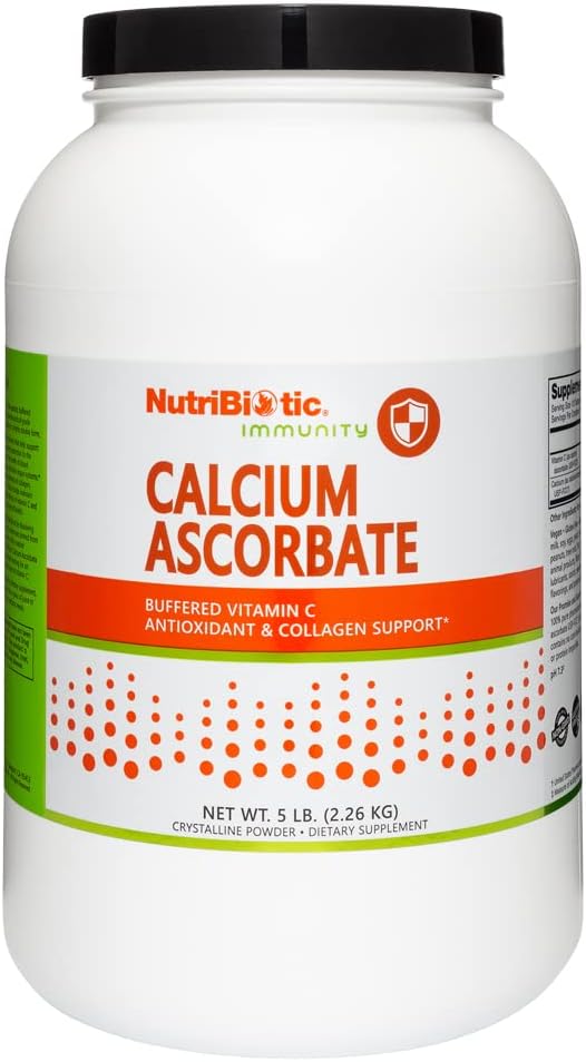 NutriBiotic - カルシウムアスコルベートビタミンCパウダー、5 Lb | エッセンシャル抗酸化剤&コラーゲンサプリメント カルシウムを配合 | アスコルビン酸よりも消化の非酸性&より容易 | グルテンフリー