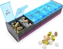 余分大きい丸薬のオルガナイザー- XXL の丸薬箱 7 日- AM PM の大きい Compartments の大きい丸薬のホールダーのための補足のジャンボの丸薬のホールダーのための週刊の丸薬のオルガナイザー 2 日