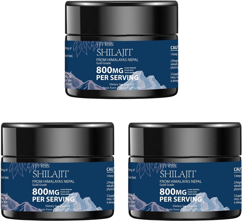 800mgシラジットの純粋なヒマラヤの有機シラジットの樹脂金の等級のシラジットのための人および女性のための85+の跡の鉱物及びフルヴィク酸100%のエネルギー及び免疫サポート-50グラムのための自然なシラジットの補足