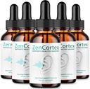 (5パック) 耳鳴りの救助のためのZencortex - 公式の方式 - 耳のためのZencortexの低下、禅の皮質24の耳鳴りの低下の液体の補足の検討、禅の皮質の補聴器の公式の方式、10oz)