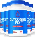 (5パック) Glycogen Fix Proカプセル、全自然血液サポートフォーミュラ、健康的なライフスタイルをサポートし、安定したレベルを維持するためのプレミアムサプリメント、公式GlycogenFix Proレビュー(300カプセル)