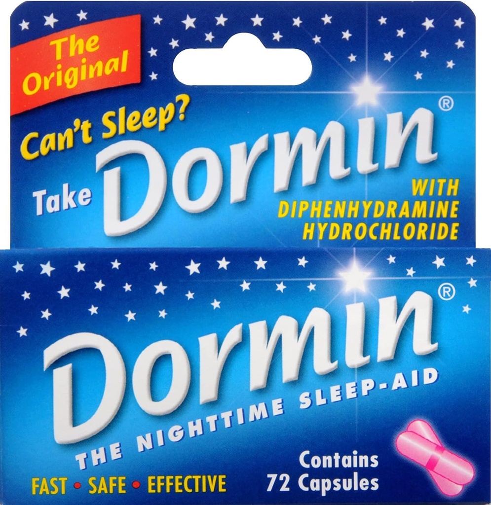 Dormin Nighttime Sleep-Aid - 72カプセル、6パック