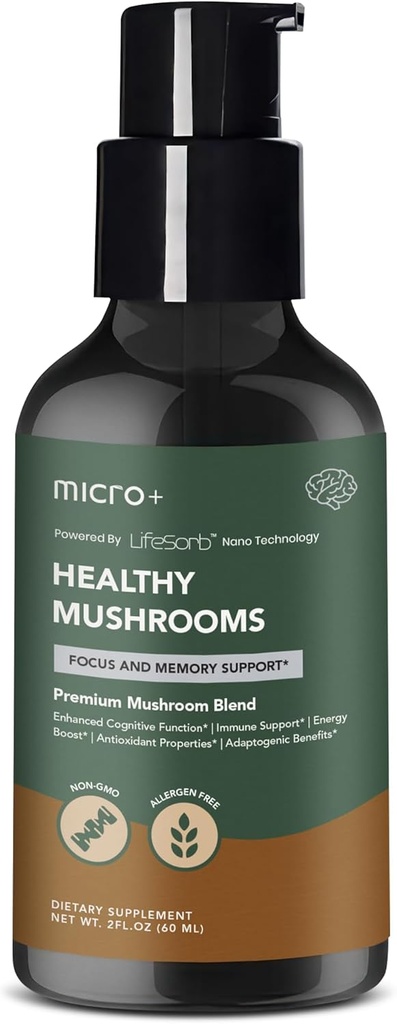 micro+ Nootropic Brain Supplement with LifeSorb - フォーカス、メモリ、認知ブースト