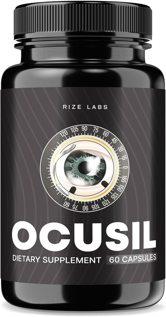 Ocusil Capsules, Ocusil Support Eye Supplement, Ocusil Lubricant to Improve Concentration and Focus, Ocusil All-Natural Pills for Healthy Eyes, Ocusil Eyesight Reviews (60 Capsules)
