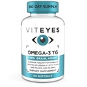 Viteyes Omega-3 TGは目及び中心の健康、自然なトリグリセリドの魚油の方式、明確、60の計算を支えます