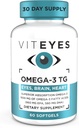 Viteyes Omega-3 TGは目及び中心の健康、自然なトリグリセリドの魚油の方式、明確、60の計算を支えます