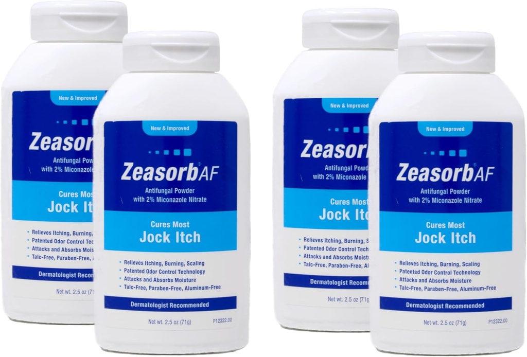 Zeasorbパウダー、Jock Itch、2.5 Ounce(4パック)