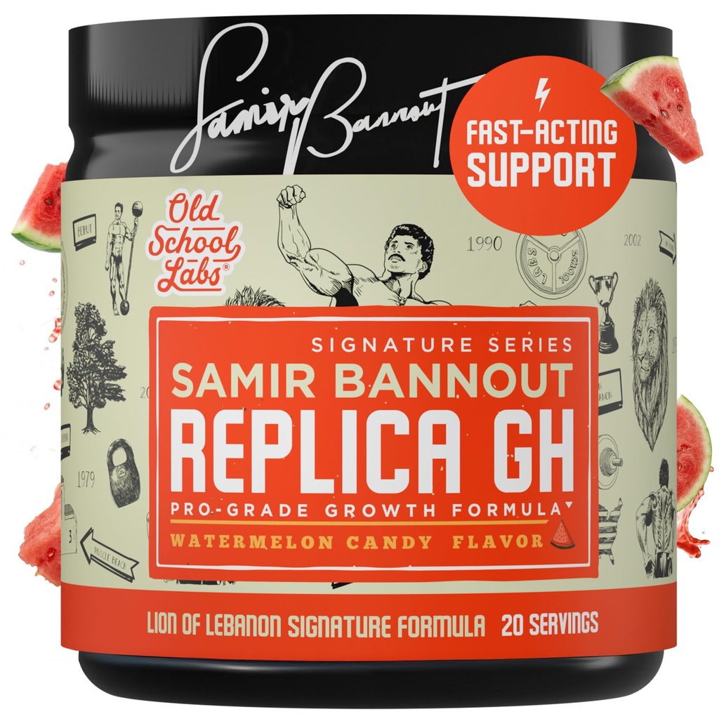 Replica Gh - GHブースティングパウダー - ホルモンオプティマイザ&筋肉成長サプリメント - 独占OSL Mr. Olympia Samir Bannoutコラボレーション - Watermelonキャンディフレーバー - 20サービング