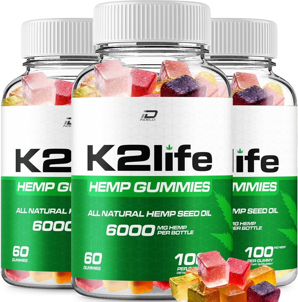K2Life Hemp Gummies - Hemp Seed Extract K2 Life Hemp Gummies Tinnitus Herbal Supplement、健康とウェルネスサポート、すべての自然K2Life麻Gummyアドバンスドフォーミュラ(3パック - 180グミー)