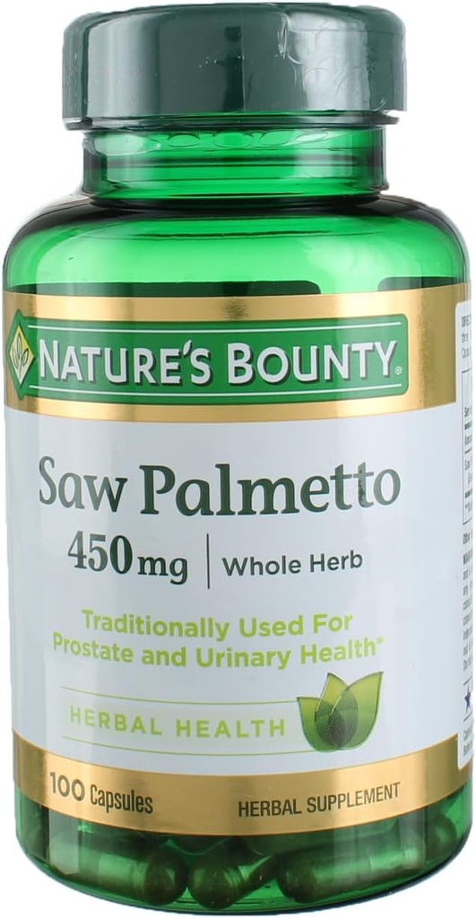 Nature's Bounty Saw Palmetto 450 mg 100カプセル