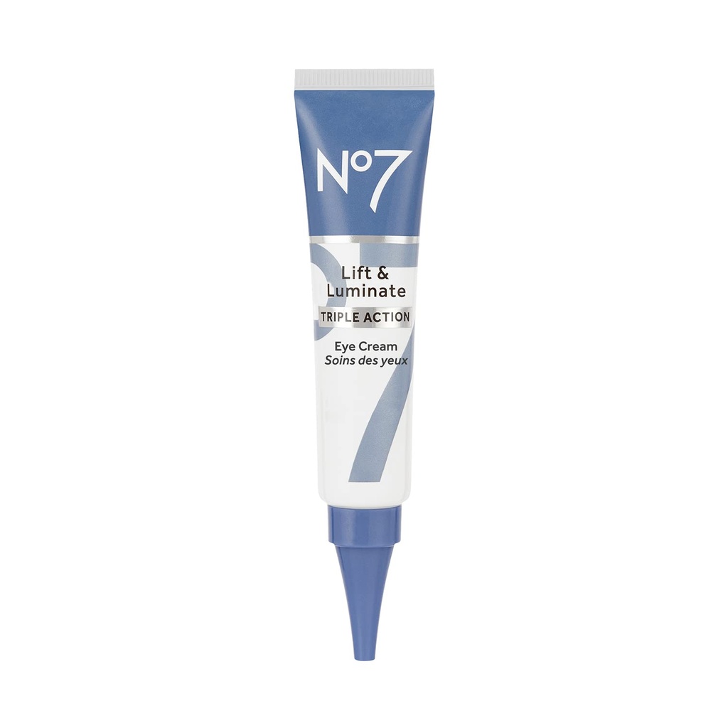 No7の上昇及び目のクリームの下の三重行為-ビタミンC及びコラーゲンのペプチッド技術との目の処置の暗い円-助けはしわ、袋及び出現を減らします(0.5 Oz)
