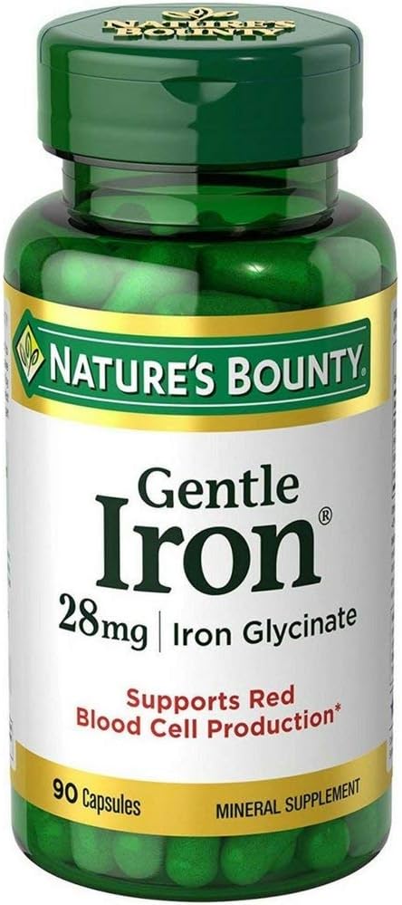 Nature's Bounty Gentle Iron 28 mg 90カプセル