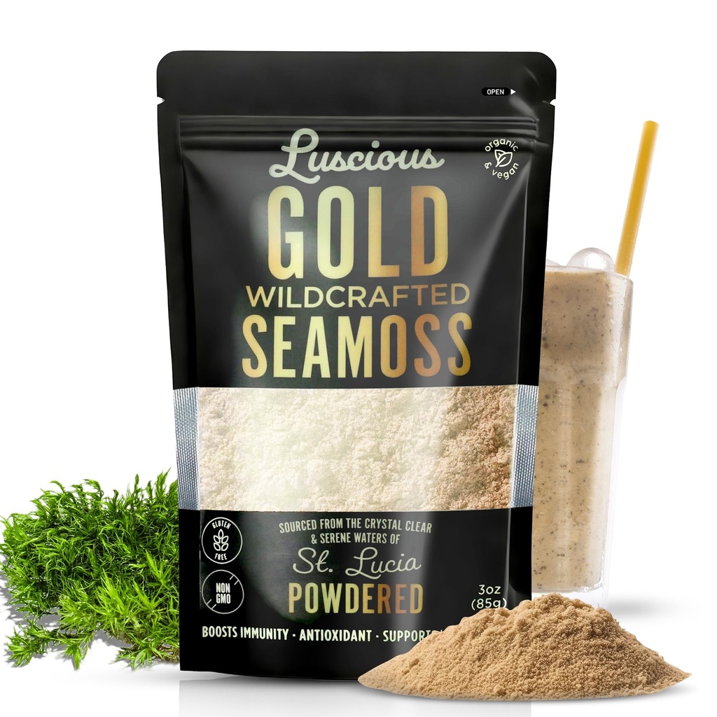 アイルランドの海苔パウダーゴールド3 Oz - 100%オーガニックセントルシア海苔 | ワイルドクラフト食品のための腸の健康、免疫サポート、ビーガン、グルテンフリー | 粘度の高いスパイスエンポリアムによるゲルの120 + Flのオンスを作る
