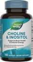 Nature's Way Choline & Inositol, 脳の健康と細胞エネルギーをサポート*, 500 mg Choline & 500 mg Inositol per 2-カプセルサービング, グルテンフリーグルテン, 100 カプセル (パッケージ 5 月 Vary)