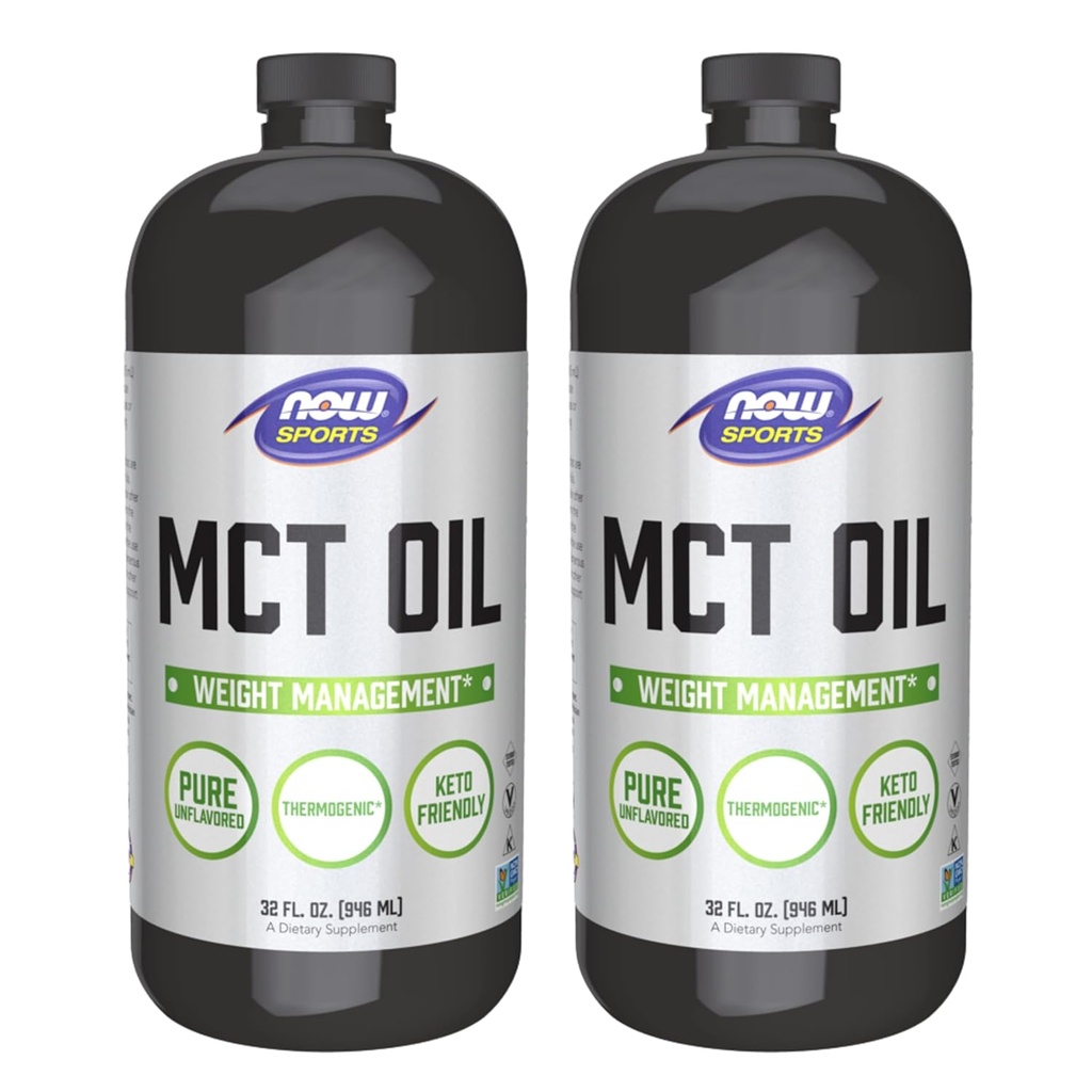 Now Foods MCT Oil, 32 Ounce (Pack Of 2) (packaging may vary)