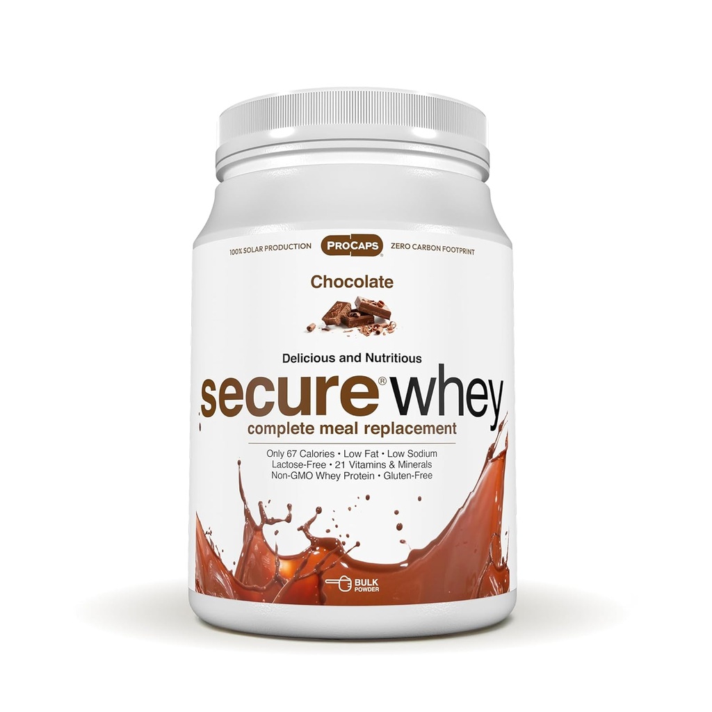 ANDREW LESSMAN Secure Whey 完全な食事の交換 - チョコレート 60 サービング - のみ 67 カロリー、7 グラムの乳たんたんぱく、ビタミン/ミネラル、低脂肪、栄養価の高い、おいしい、インスタントミックス