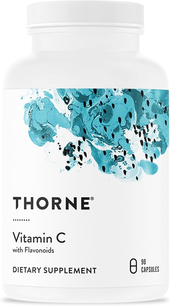 THORNE - Vitamin C - Blend of Vitamin C and Citrus Bioflavonoids from Oranges - Supports Immune System, Production of Cellular Energy, Collagen Production & Healthy Tissue* - Gluten-Free - 90 Servings
