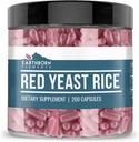 Earthborn Elements Red Yeast Rice 200 Capsules, Pure & Undiluted, No Additives