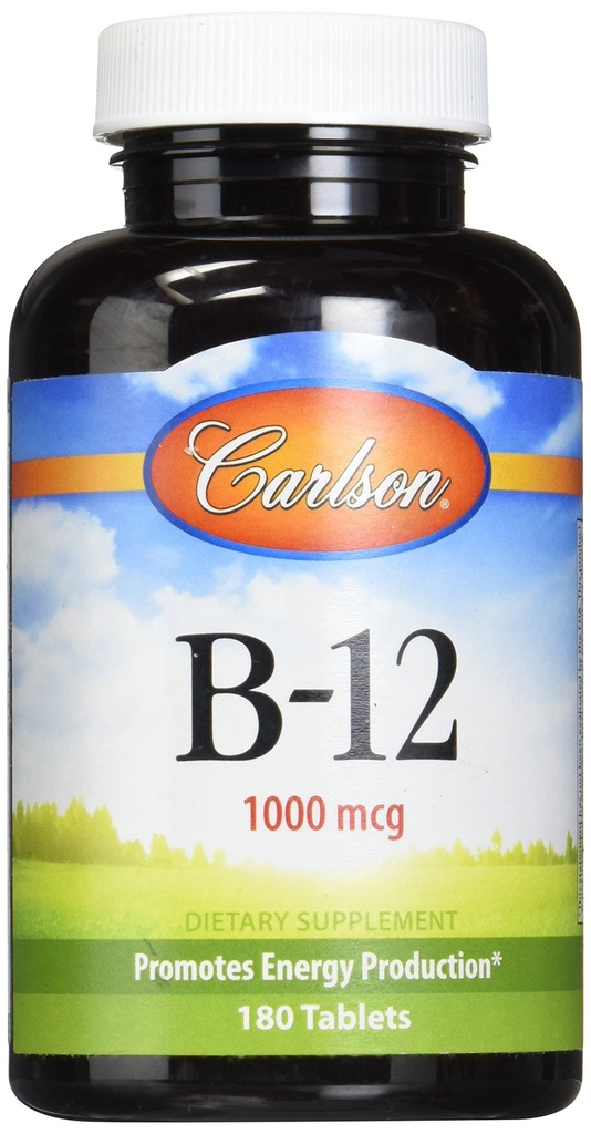 Carlson Labs B-12-SL、1000mcg、180のChewableタブレット