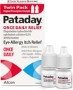 Pataday Once Daily Relief Allergy Eye Drops by Alcon, for Eye Allergy Itch Relief, 2.5 ml (Pack of 2)