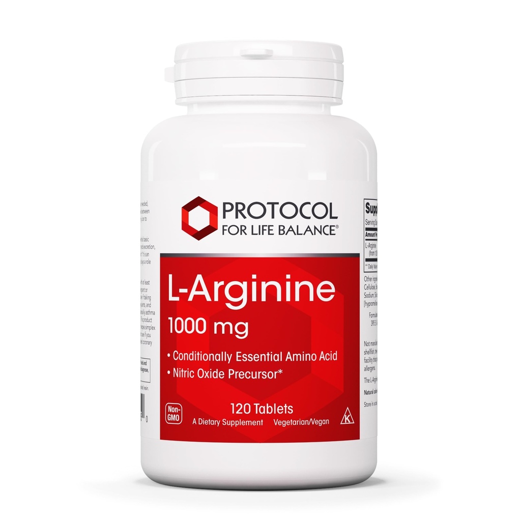 ライフバランスL-アルギニン1,000mg - アミノ酸 - 尿素デトックス - タンパク質保護 - 120ベジキャップ